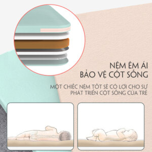 Tấm lót thoáng mát và dễ dàng giặt giũ